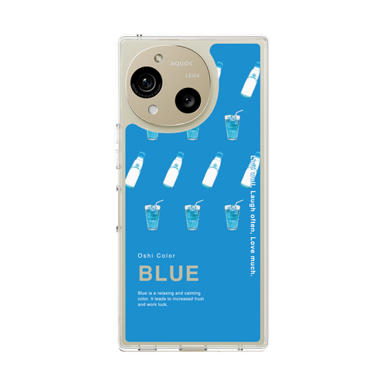 スリムプロテクションケース［ BLUE-Ramune soda ］