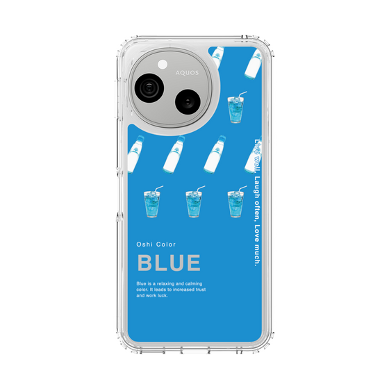 スリムプロテクションケース［ BLUE-Ramune soda ］