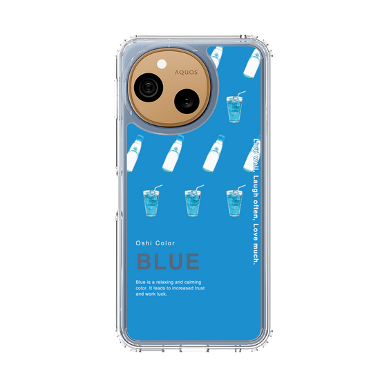 スリムプロテクションケース［ BLUE-Ramune soda ］