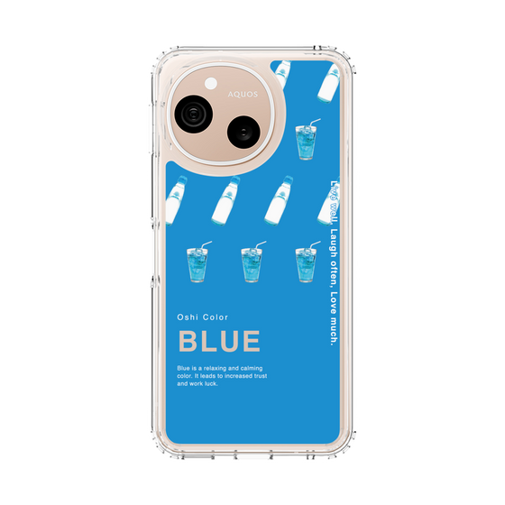スリムプロテクションケース［ BLUE-Ramune soda ］
