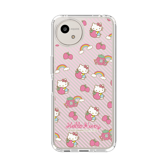 スリムプロテクションケース［ ハローキティ - いちごのおうち - 01 ］