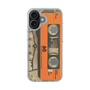 スリムプロテクションケース［ RETORO CASSETTE TAPE - Skeleton Orange ］