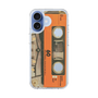 スリムプロテクションケース［ RETORO CASSETTE TAPE - Skeleton Orange ］