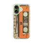 スリムプロテクションケース［ RETORO CASSETTE TAPE - Skeleton Orange ］
