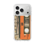 スリムプロテクションケース［ RETORO CASSETTE TAPE - Skeleton Orange ］