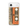 スリムプロテクションケース［ RETORO CASSETTE TAPE - Skeleton Orange ］