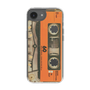 スリムプロテクションケース［ RETORO CASSETTE TAPE - Skeleton Orange ］