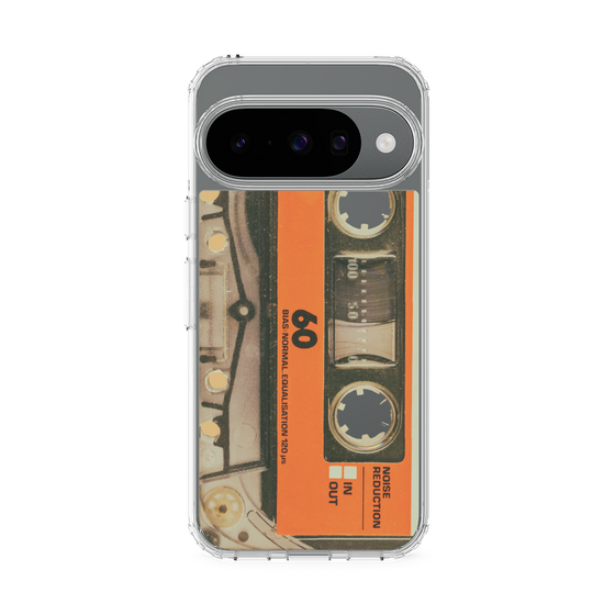 スリムプロテクションケース［ RETORO CASSETTE TAPE - Skeleton Orange ］