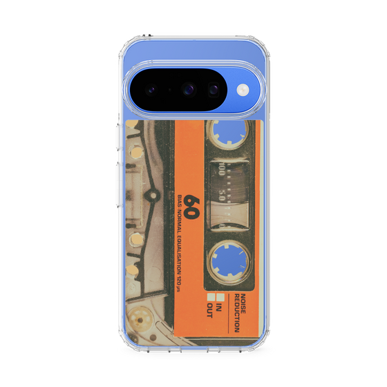 スリムプロテクションケース［ RETORO CASSETTE TAPE - Skeleton Orange ］