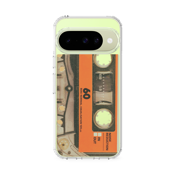 スリムプロテクションケース［ RETORO CASSETTE TAPE - Skeleton Orange ］