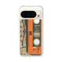 スリムプロテクションケース［ RETORO CASSETTE TAPE - Skeleton Orange ］