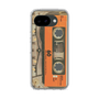 スリムプロテクションケース［ RETORO CASSETTE TAPE - Skeleton Orange ］
