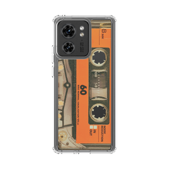 スリムプロテクションケース［ RETORO CASSETTE TAPE - Skeleton Orange ］