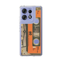 スリムプロテクションケース［ RETORO CASSETTE TAPE - Skeleton Orange ］