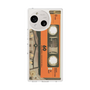 スリムプロテクションケース［ RETORO CASSETTE TAPE - Skeleton Orange ］