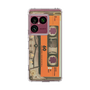 スリムプロテクションケース［ RETORO CASSETTE TAPE - Skeleton Orange ］