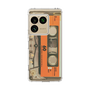 スリムプロテクションケース［ RETORO CASSETTE TAPE - Skeleton Orange ］