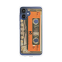 スリムプロテクションケース［ RETORO CASSETTE TAPE - Skeleton Orange ］