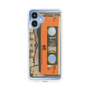 スリムプロテクションケース［ RETORO CASSETTE TAPE - Skeleton Orange ］