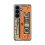 スリムプロテクションケース［ RETORO CASSETTE TAPE - Skeleton Orange ］