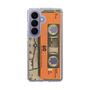 スリムプロテクションケース［ RETORO CASSETTE TAPE - Skeleton Orange ］