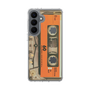 スリムプロテクションケース［ RETORO CASSETTE TAPE - Skeleton Orange ］