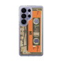 スリムプロテクションケース［ RETORO CASSETTE TAPE - Skeleton Orange ］