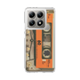 スリムプロテクションケース［ RETORO CASSETTE TAPE - Skeleton Orange ］