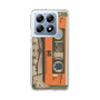 スリムプロテクションケース［ RETORO CASSETTE TAPE - Skeleton Orange ］