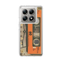 スリムプロテクションケース［ RETORO CASSETTE TAPE - Skeleton Orange ］