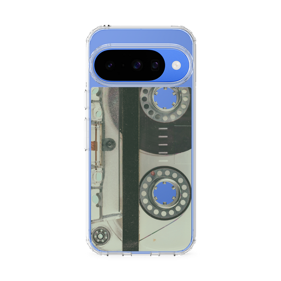 スリムプロテクションケース［ RETORO CASSETTE TAPE - Skeleton Blue ］