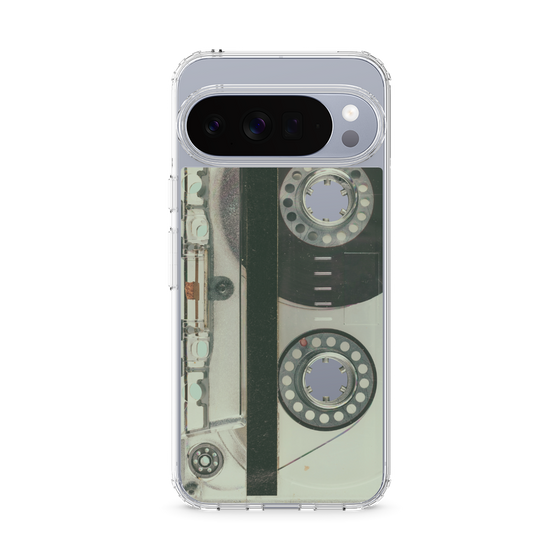 スリムプロテクションケース［ RETORO CASSETTE TAPE - Skeleton Blue ］