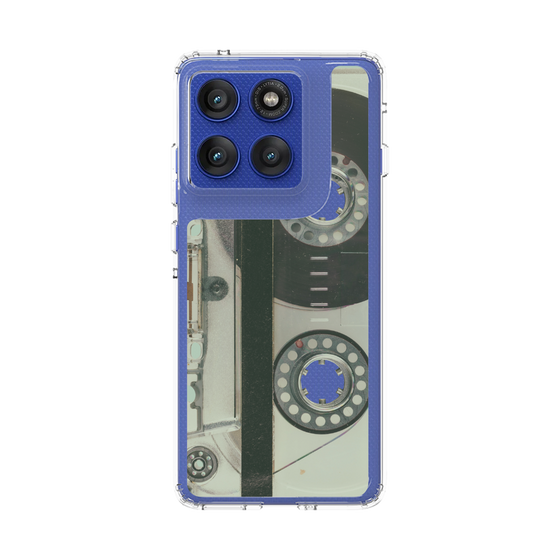 スリムプロテクションケース［ RETORO CASSETTE TAPE - Skeleton Blue ］