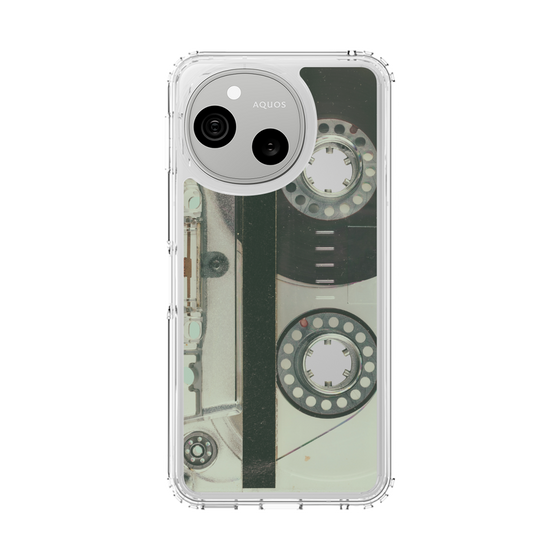 スリムプロテクションケース［ RETORO CASSETTE TAPE - Skeleton Blue ］