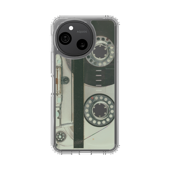 スリムプロテクションケース［ RETORO CASSETTE TAPE - Skeleton Blue ］