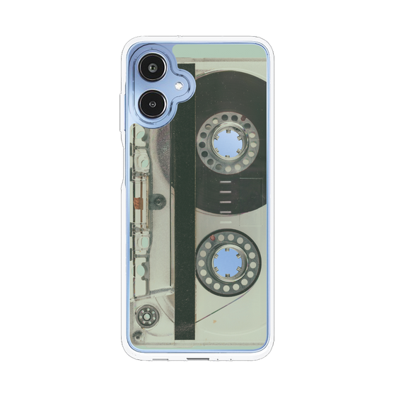 スリムプロテクションケース［ RETORO CASSETTE TAPE - Skeleton Blue ］
