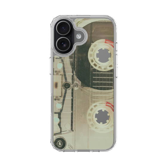 スリムプロテクションケース［ RETORO CASSETTE TAPE - Skeleton Red ］