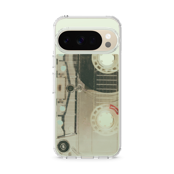 スリムプロテクションケース［ RETORO CASSETTE TAPE - Skeleton Red ］
