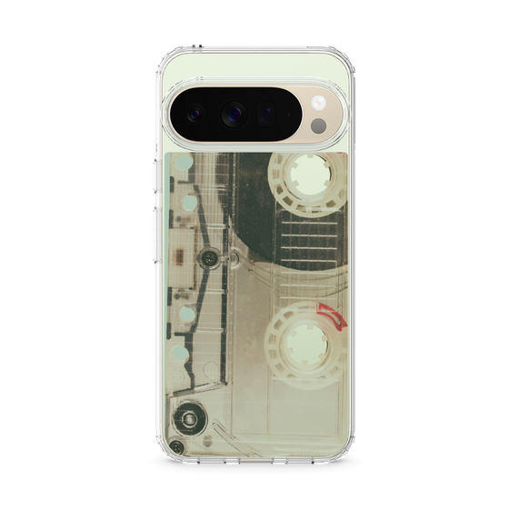 スリムプロテクションケース［ RETORO CASSETTE TAPE - Skeleton Red ］