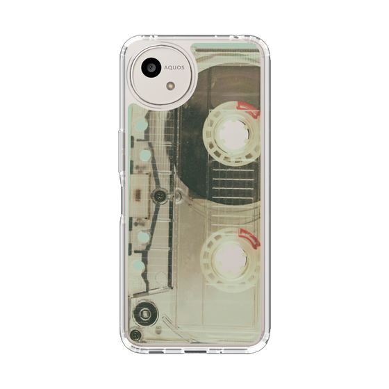 スリムプロテクションケース［ RETORO CASSETTE TAPE - Skeleton Red ］