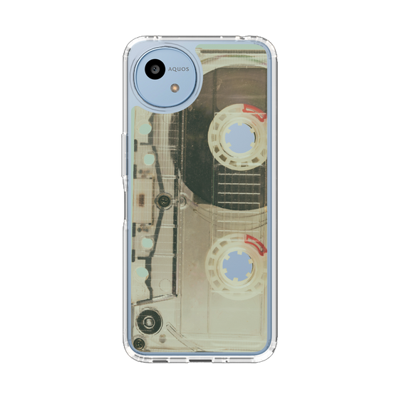 スリムプロテクションケース［ RETORO CASSETTE TAPE - Skeleton Red ］