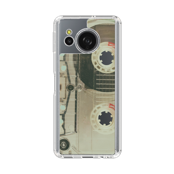 スリムプロテクションケース［ RETORO CASSETTE TAPE - Skeleton Red ］