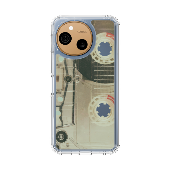 スリムプロテクションケース［ RETORO CASSETTE TAPE - Skeleton Red ］