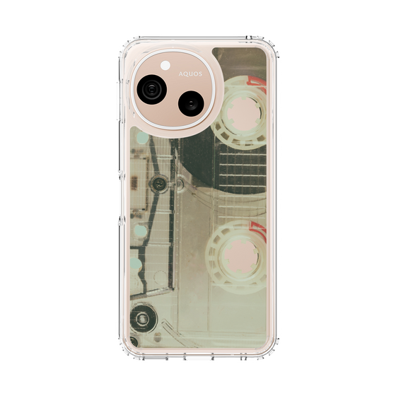 スリムプロテクションケース［ RETORO CASSETTE TAPE - Skeleton Red ］