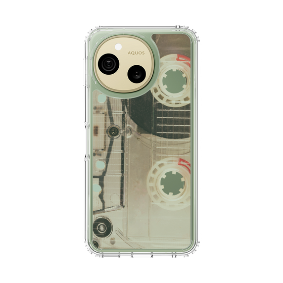 スリムプロテクションケース［ RETORO CASSETTE TAPE - Skeleton Red ］