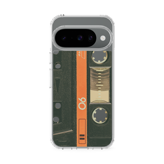 スリムプロテクションケース［ RETORO CASSETTE TAPE - Opacity Black ］