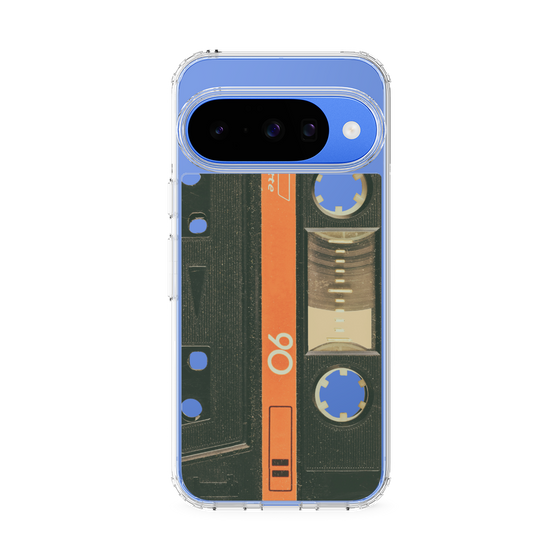 スリムプロテクションケース［ RETORO CASSETTE TAPE - Opacity Black ］