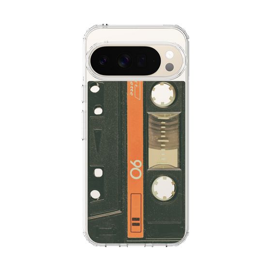スリムプロテクションケース［ RETORO CASSETTE TAPE - Opacity Black ］
