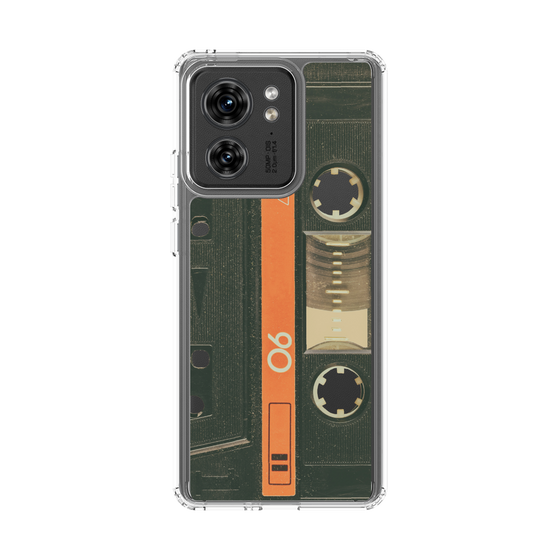 スリムプロテクションケース［ RETORO CASSETTE TAPE - Opacity Black ］