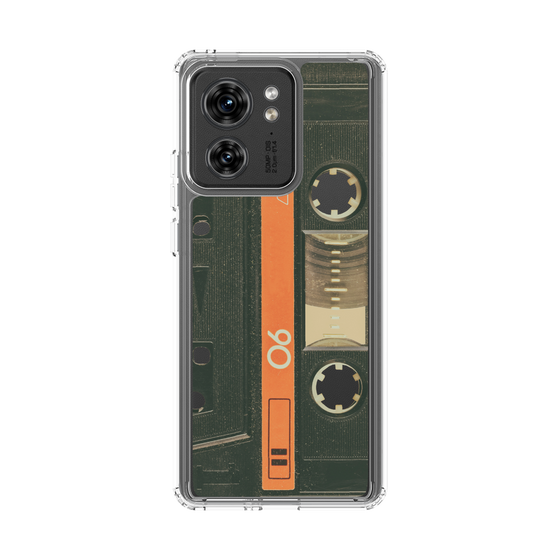 スリムプロテクションケース［ RETORO CASSETTE TAPE - Opacity Black ］